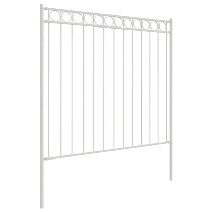 vidaXL Zaunelement Weiß 170 x 170 cm Stahl