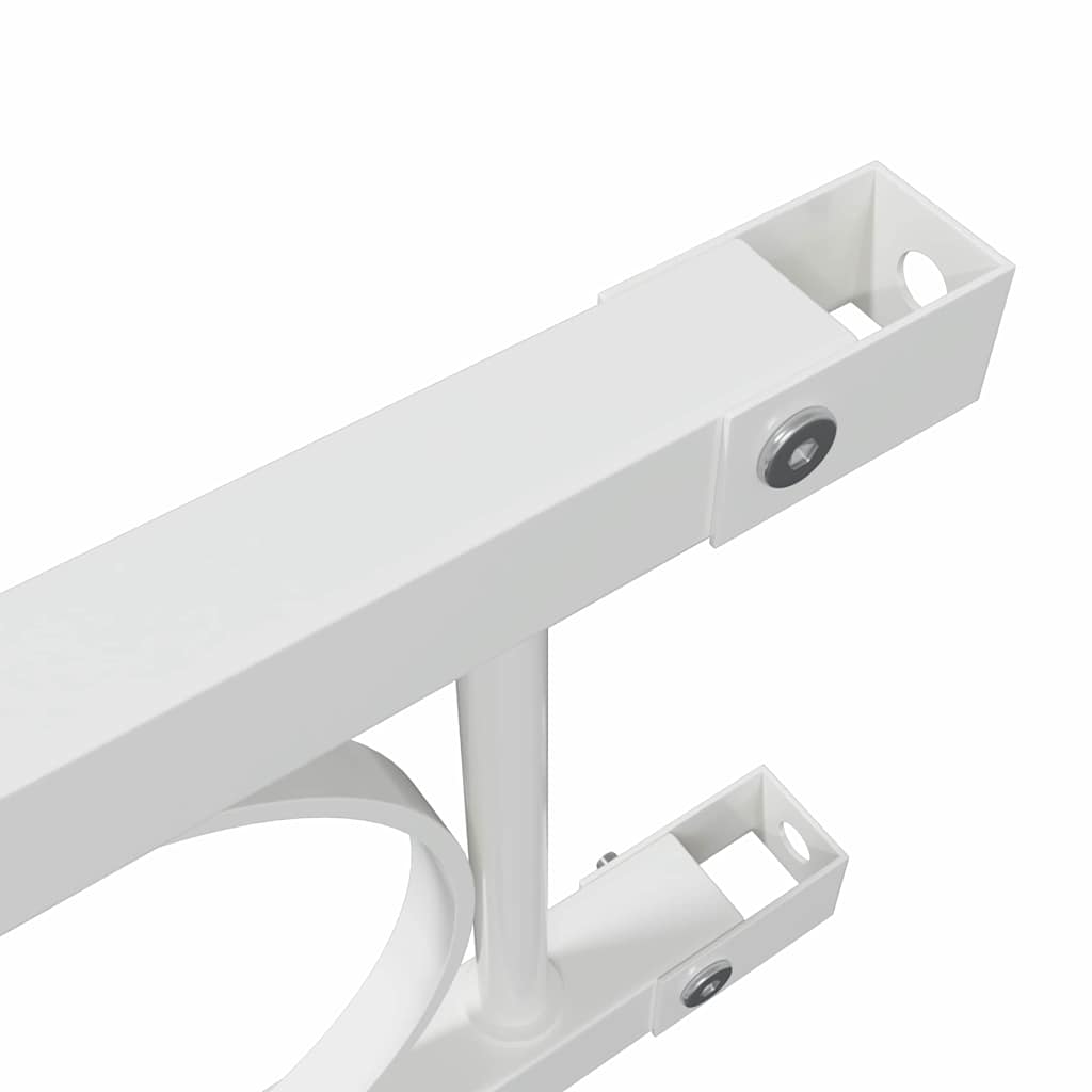 Zaunelement Weiß 170 x 150 cm Stahl