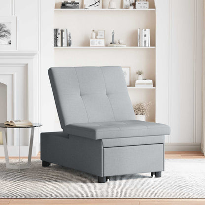 vidaXL Pull-Out Schlafsofa Hellgrau 194 x 50 x 82 cm Sperrholz