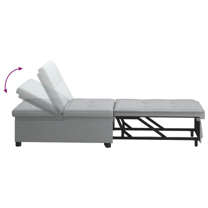 vidaXL Pull-Out Schlafsofa Hellgrau 194 x 50 x 82 cm Sperrholz