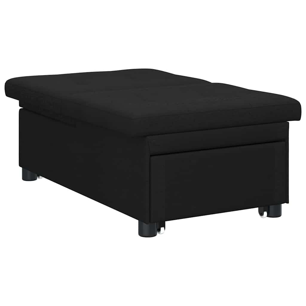 vidaXL Pull-Out Schlafsofa Schwarz 194 x 50 x 82 cm Sperrholz