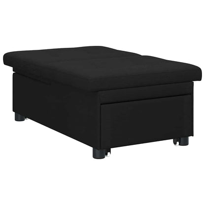 vidaXL Pull-Out Schlafsofa Schwarz 194 x 50 x 82 cm Sperrholz