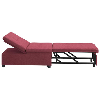 vidaXL Schlafsofa 50cm Weinrot Sperrholz