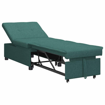 vidaXL Canapé-lit gigogne vert foncé 194 x 50 x 82 cm Contreplaqué