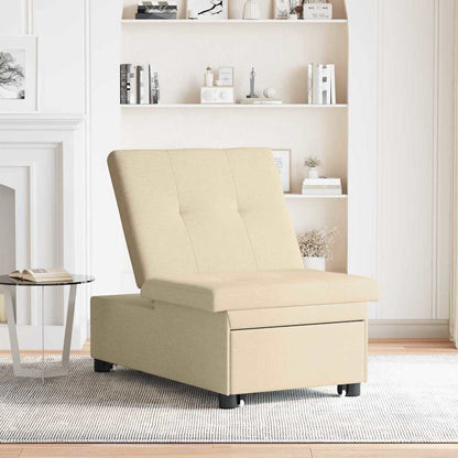 vidaXL Canapé-lit gigogne crème 194 x 50 x 82 cm contreplaqué