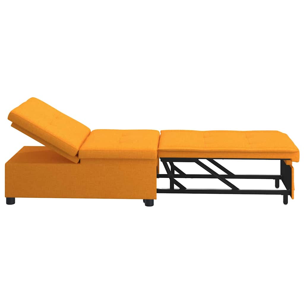 vidaXL Canapé-lit gigogne jaune foncé 194 x 50 x 82 cm Contreplaqué