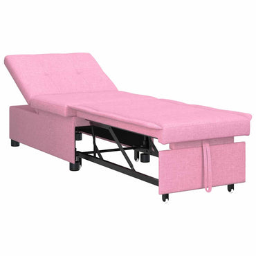 vidaXL Canapé-lit convertible Rose 194 x 50 x 82 cm Contreplaqué