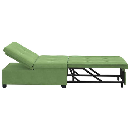 vidaXL Canapé convertible Vert clair 194 x 67 x 82 cm Velours