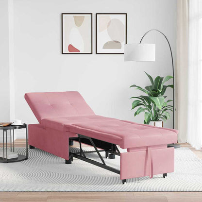 Schlafsofa Rosa 194 x 67 x 82 cm Samt