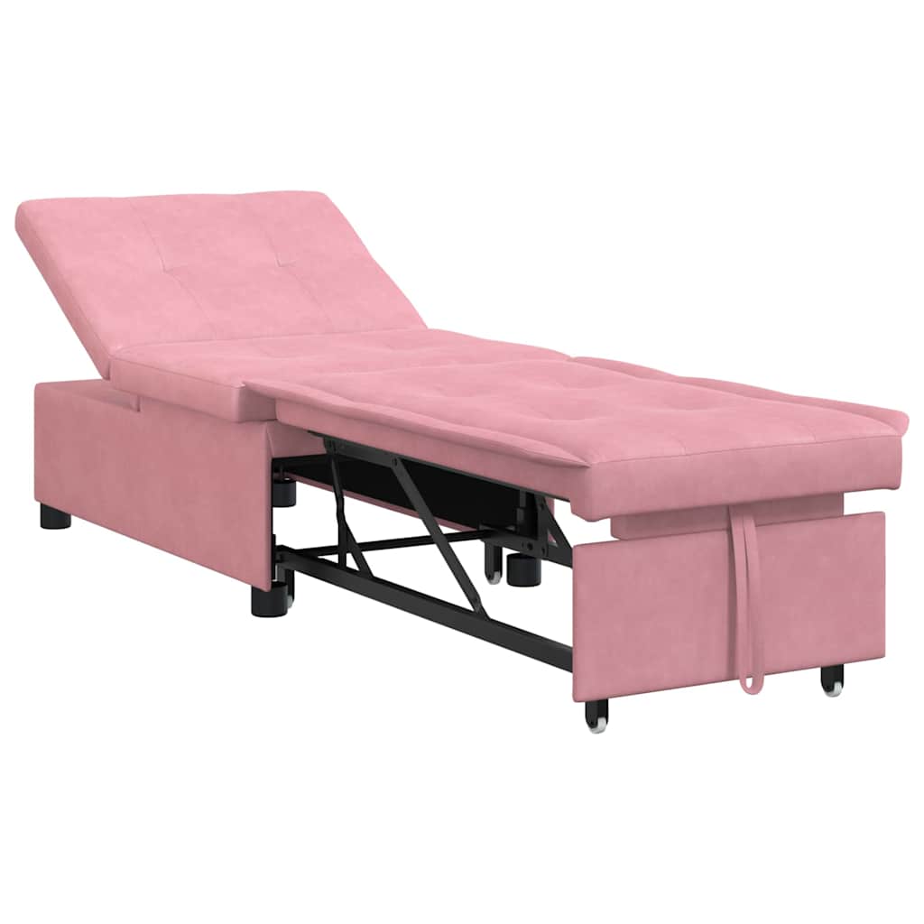 Schlafsofa Rosa 194 x 67 x 82 cm Samt