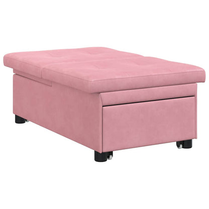 Schlafsofa Rosa 194 x 67 x 82 cm Samt