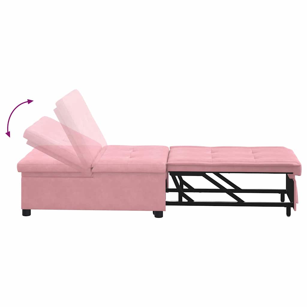 Schlafsofa Rosa 194 x 67 x 82 cm Samt