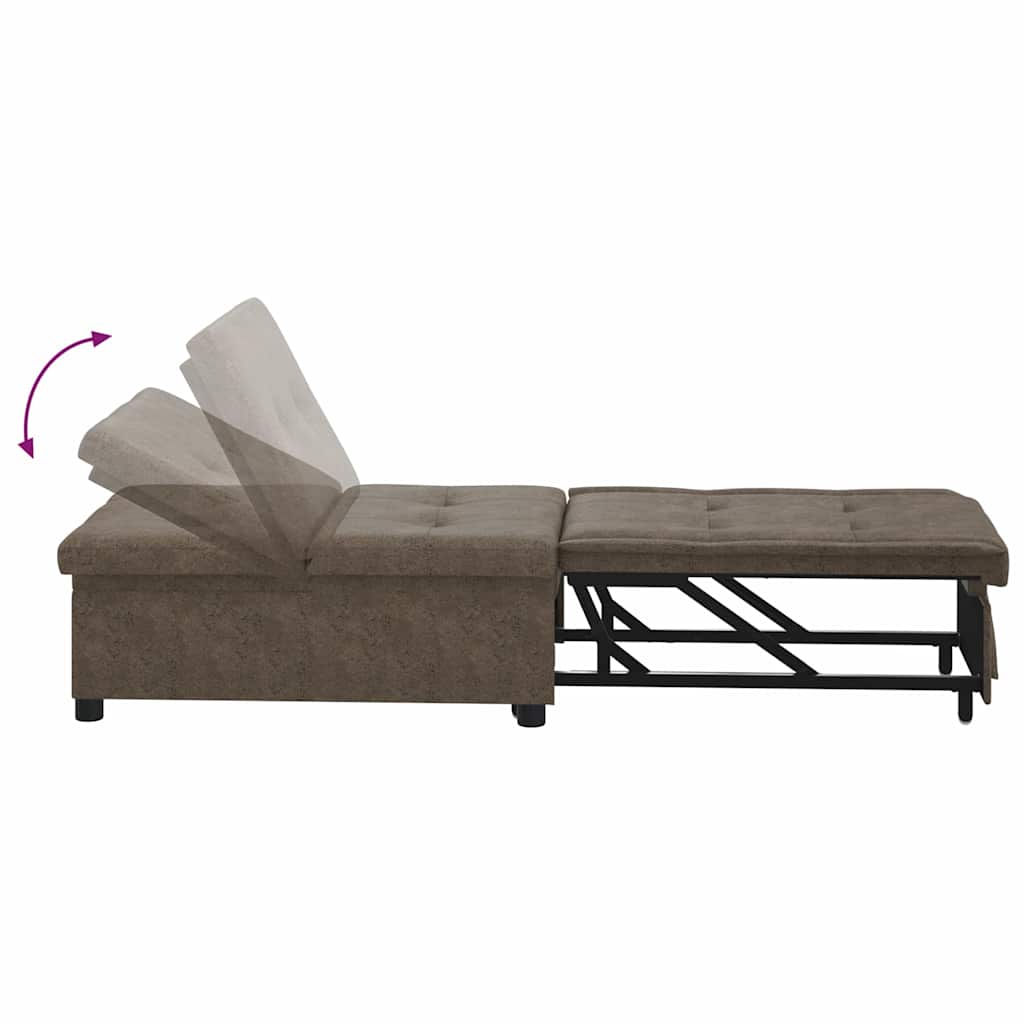 vidaXL Schlafsofa Dunkelgrau 194 x 67 x 82 cm Huahua Stoff