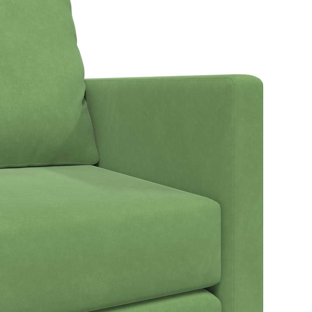 vidaXL Schlafsofa Hellgrün 204 x 122 x 60 cm Samt