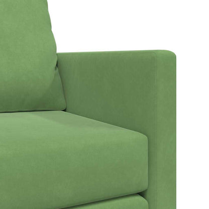vidaXL Schlafsofa Hellgrün 204 x 122 x 60 cm Samt