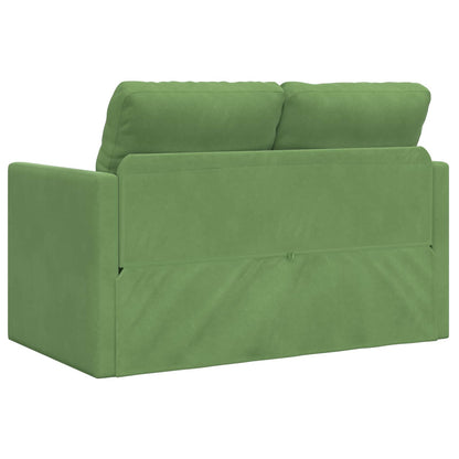 vidaXL Schlafsofa Hellgrün 204 x 122 x 60 cm Samt
