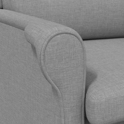 vidaXL Sessel Hellgrau 76 x 94 x 102 cm Stoff