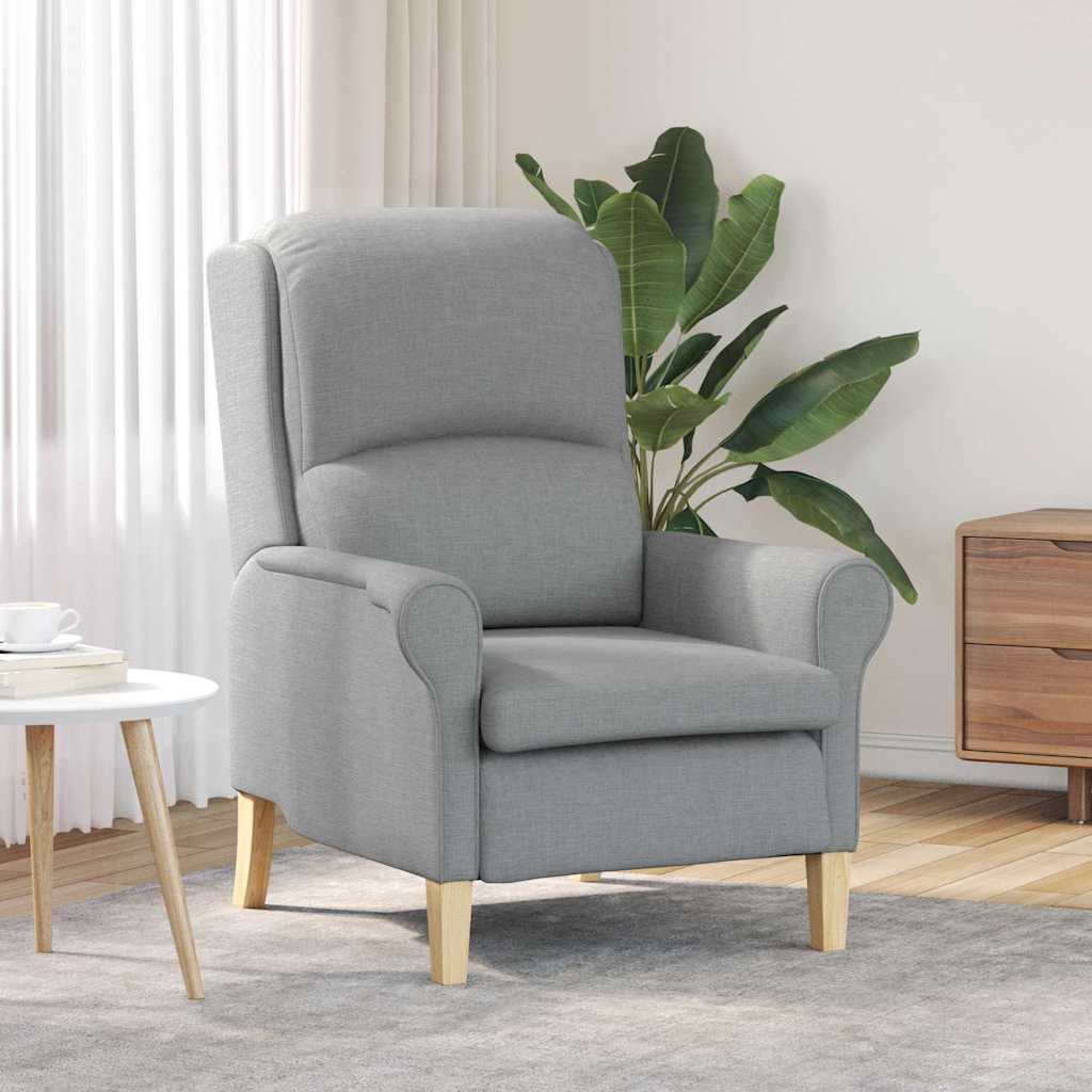 vidaXL Sessel Hellgrau 76 x 94 x 102 cm Stoff