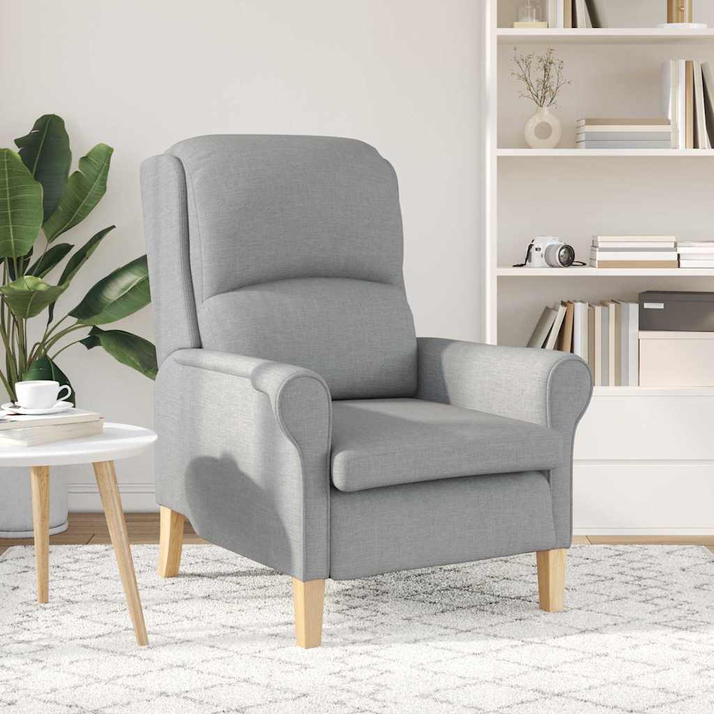 vidaXL Sessel Hellgrau 76 x 94 x 102 cm Stoff