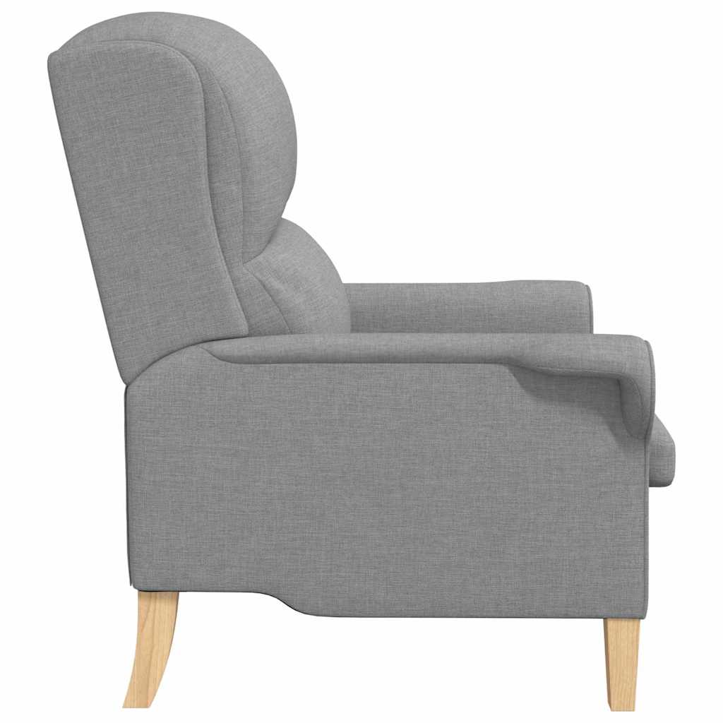 vidaXL Sessel Hellgrau 76 x 94 x 102 cm Stoff