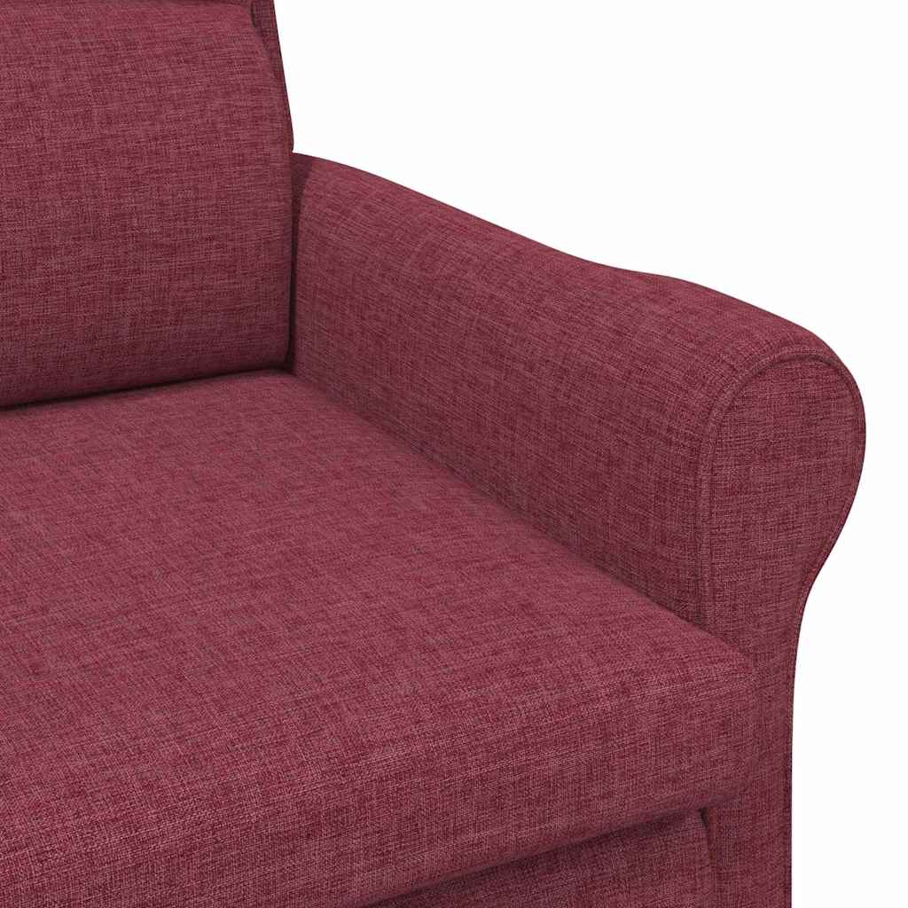 vidaXL Sessel Weinrot 76 x 94 x 102 cm Stoff