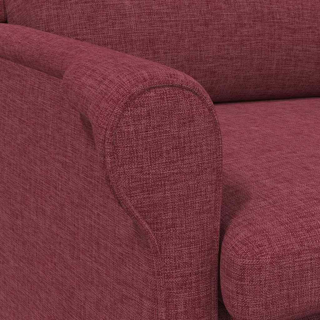 vidaXL Sessel Weinrot 76 x 94 x 102 cm Stoff