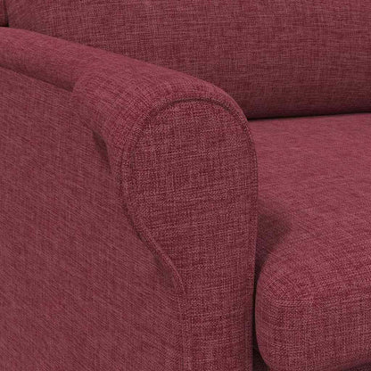 vidaXL Sessel Weinrot 76 x 94 x 102 cm Stoff