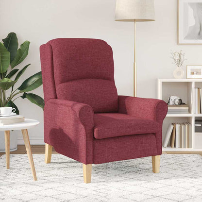 vidaXL Sessel Weinrot 76 x 94 x 102 cm Stoff