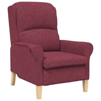 vidaXL Sessel Weinrot 76 x 94 x 102 cm Stoff