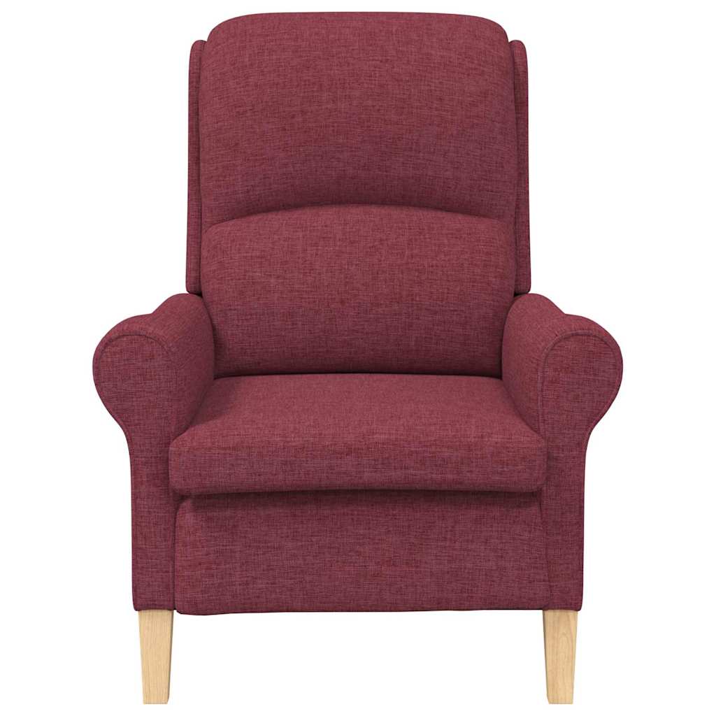 vidaXL Sessel Weinrot 76 x 94 x 102 cm Stoff