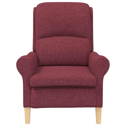 vidaXL Sessel Weinrot 76 x 94 x 102 cm Stoff