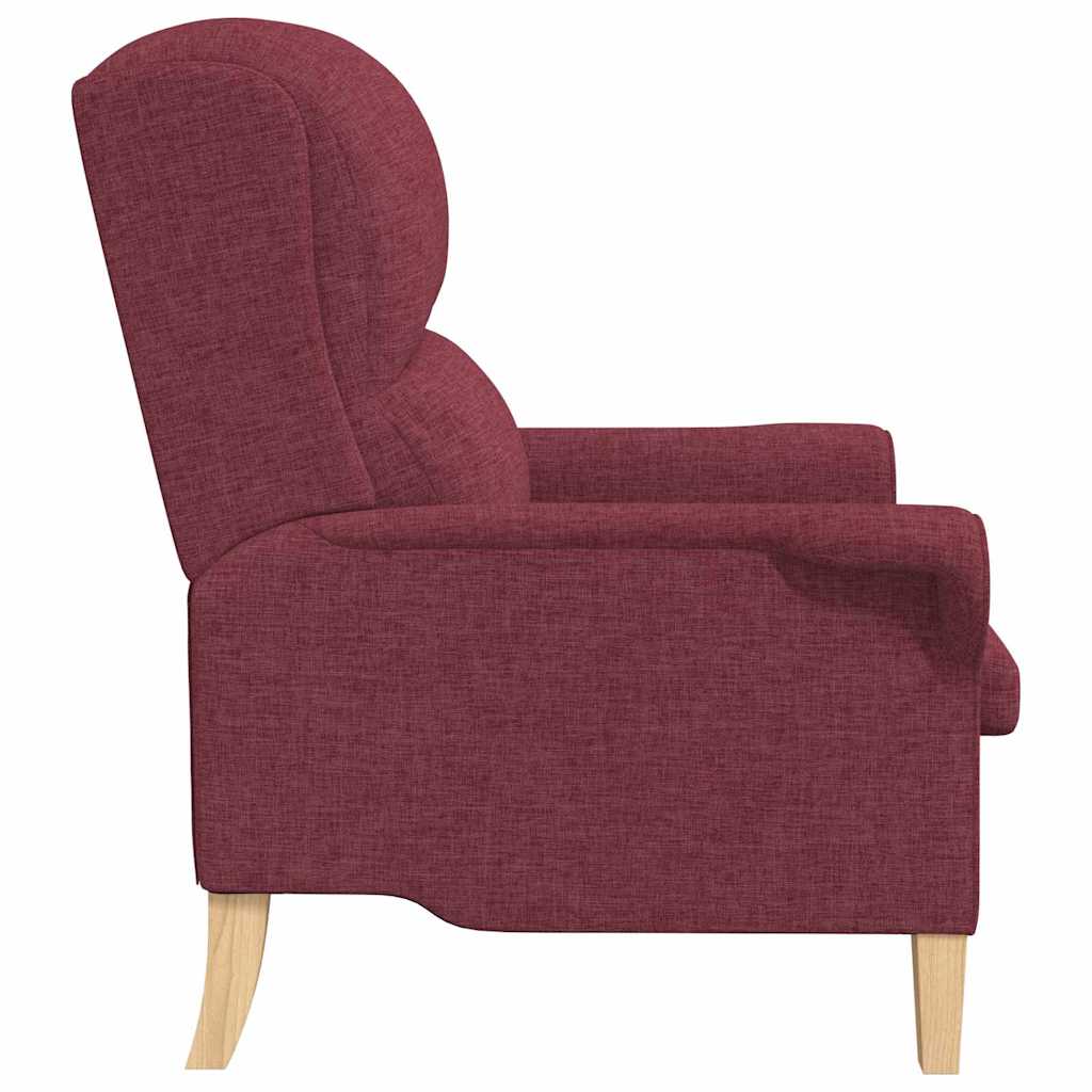 vidaXL Sessel Weinrot 76 x 94 x 102 cm Stoff