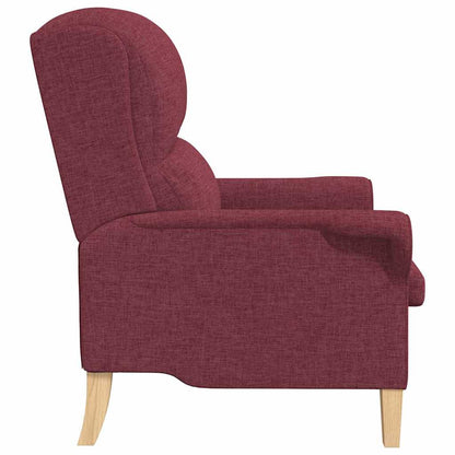 vidaXL Sessel Weinrot 76 x 94 x 102 cm Stoff