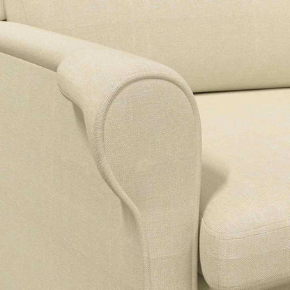 vidaXL Sessel Creme 76 x 94 x 102 cm Stoff