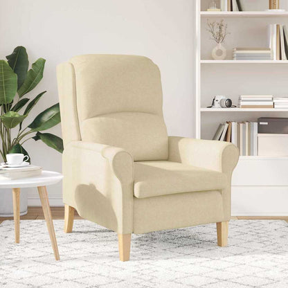 vidaXL Sessel Creme 76 x 94 x 102 cm Stoff