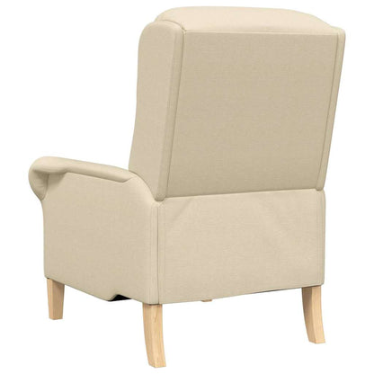 vidaXL Sessel Creme 76 x 94 x 102 cm Stoff