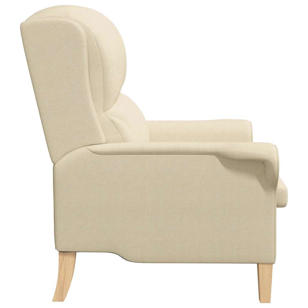 vidaXL Sessel Creme 76 x 94 x 102 cm Stoff