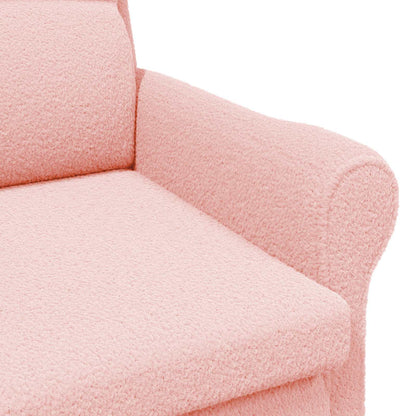 vidaXL Sessel Rosa 76 x 94 x 102 cm Weiches Sherpa-Gewebe