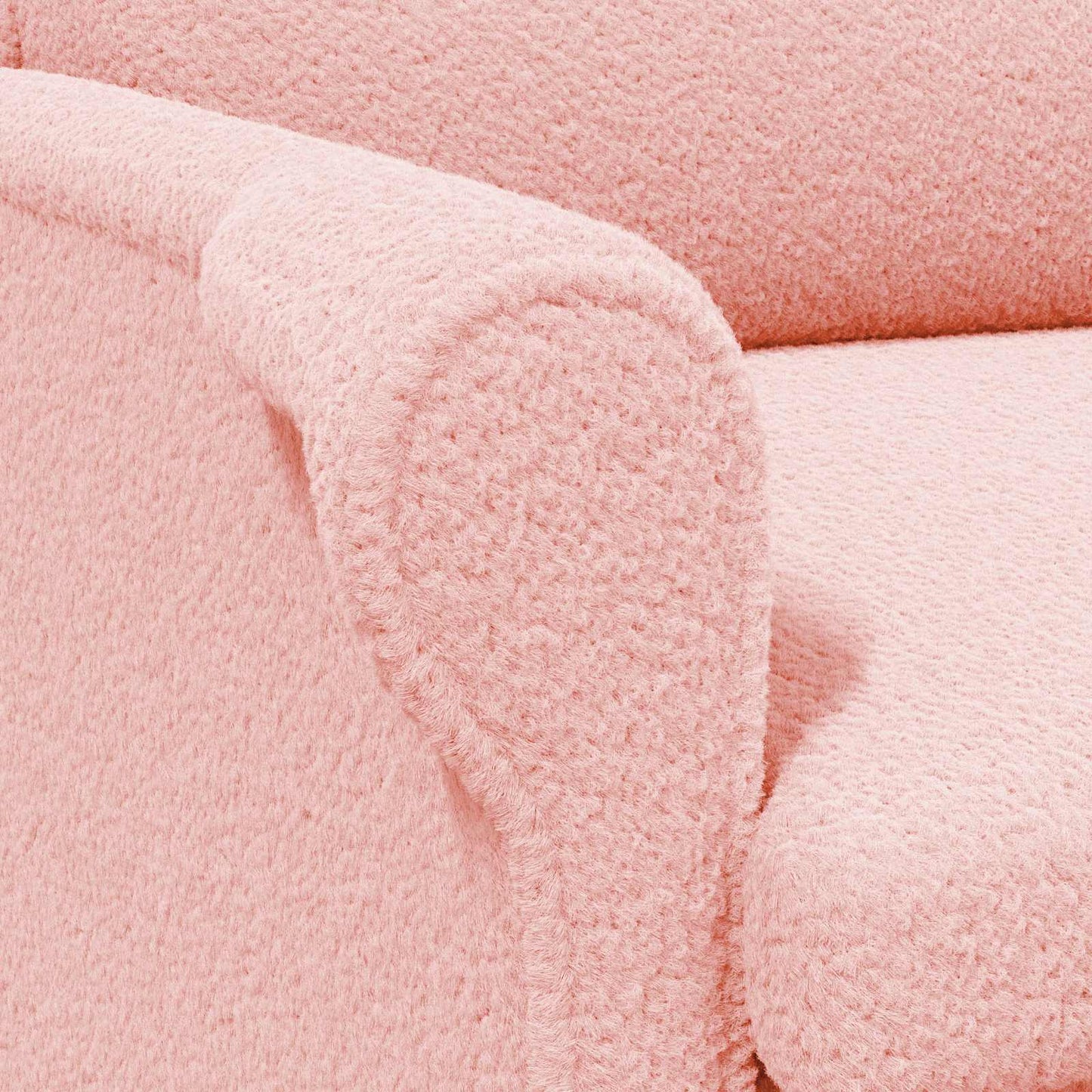 vidaXL Sessel Rosa 76 x 94 x 102 cm Weiches Sherpa-Gewebe