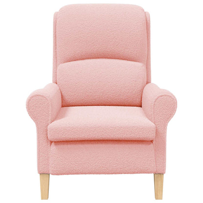 vidaXL Sessel Rosa 76 x 94 x 102 cm Weiches Sherpa-Gewebe