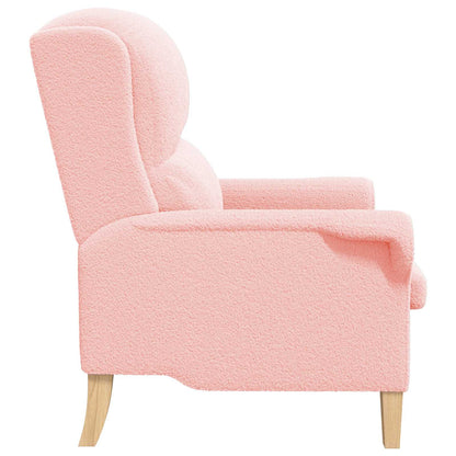 vidaXL Sessel Rosa 76 x 94 x 102 cm Weiches Sherpa-Gewebe