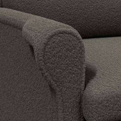 vidaXL Sessel Dunkelgrau 76 x 94 x 102 cm Weiches Sherpa-Gewebe