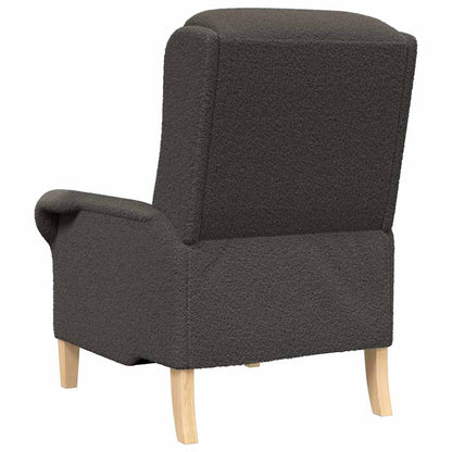 vidaXL Sessel Dunkelgrau 76 x 94 x 102 cm Weiches Sherpa-Gewebe