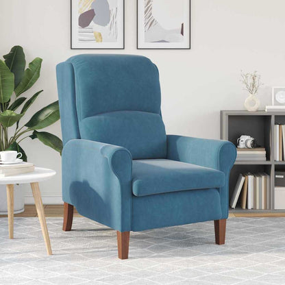 Sessel Blau 76 x 94 x 102 cm Samt