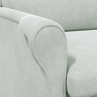 vidaXL Sessel Hellgrau 76 x 94 x 102 cm Samt
