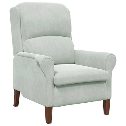 vidaXL Sessel Hellgrau 76 x 94 x 102 cm Samt