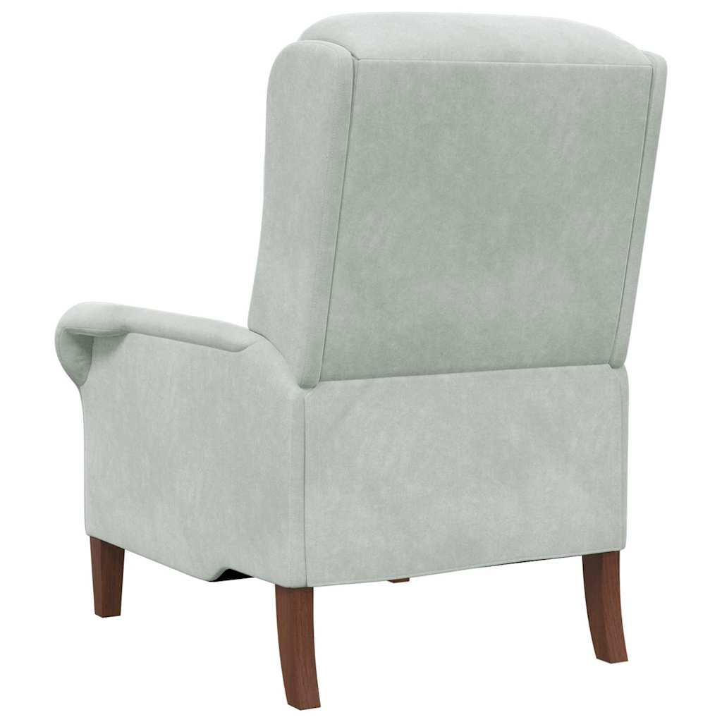 vidaXL Sessel Hellgrau 76 x 94 x 102 cm Samt