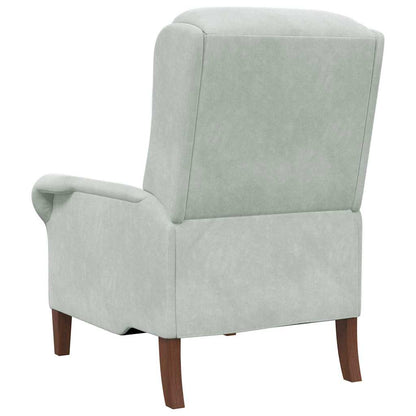 vidaXL Sessel Hellgrau 76 x 94 x 102 cm Samt