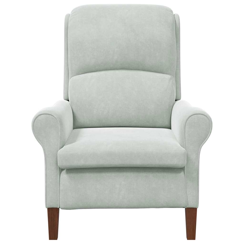 vidaXL Sessel Hellgrau 76 x 94 x 102 cm Samt