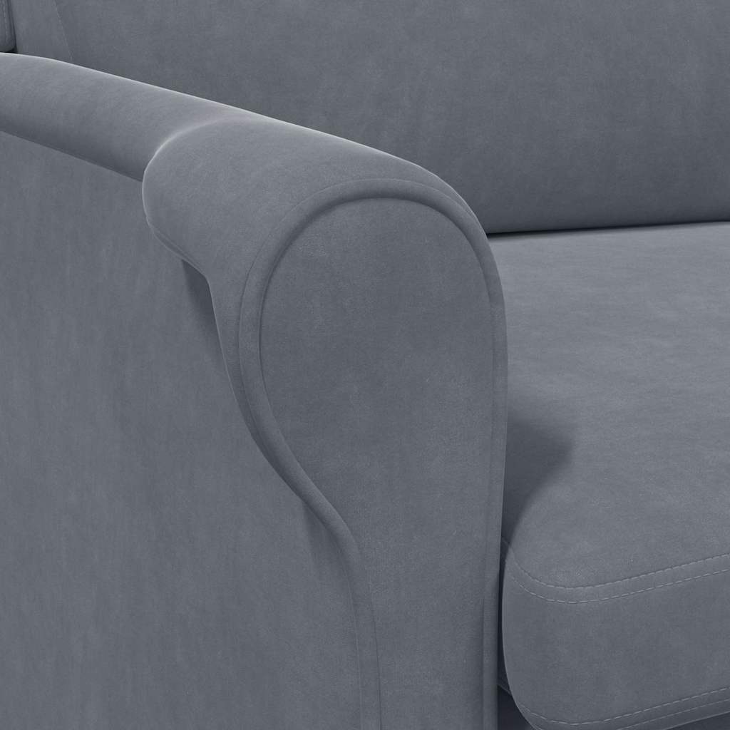 vidaXL Sessel Dunkelgrau 76 x 94 x 102 cm Samt